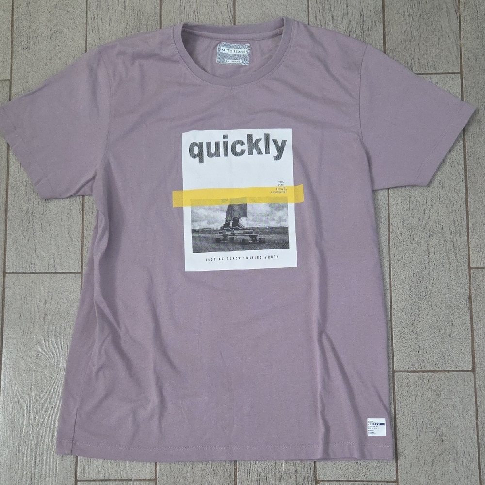 OTTO Lavender Graphic High Quality Tee, Men's Medium